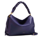 COCCINELLE Boheme Medium Lederhandtasche für Damen, Königsblau - Fondant Brown