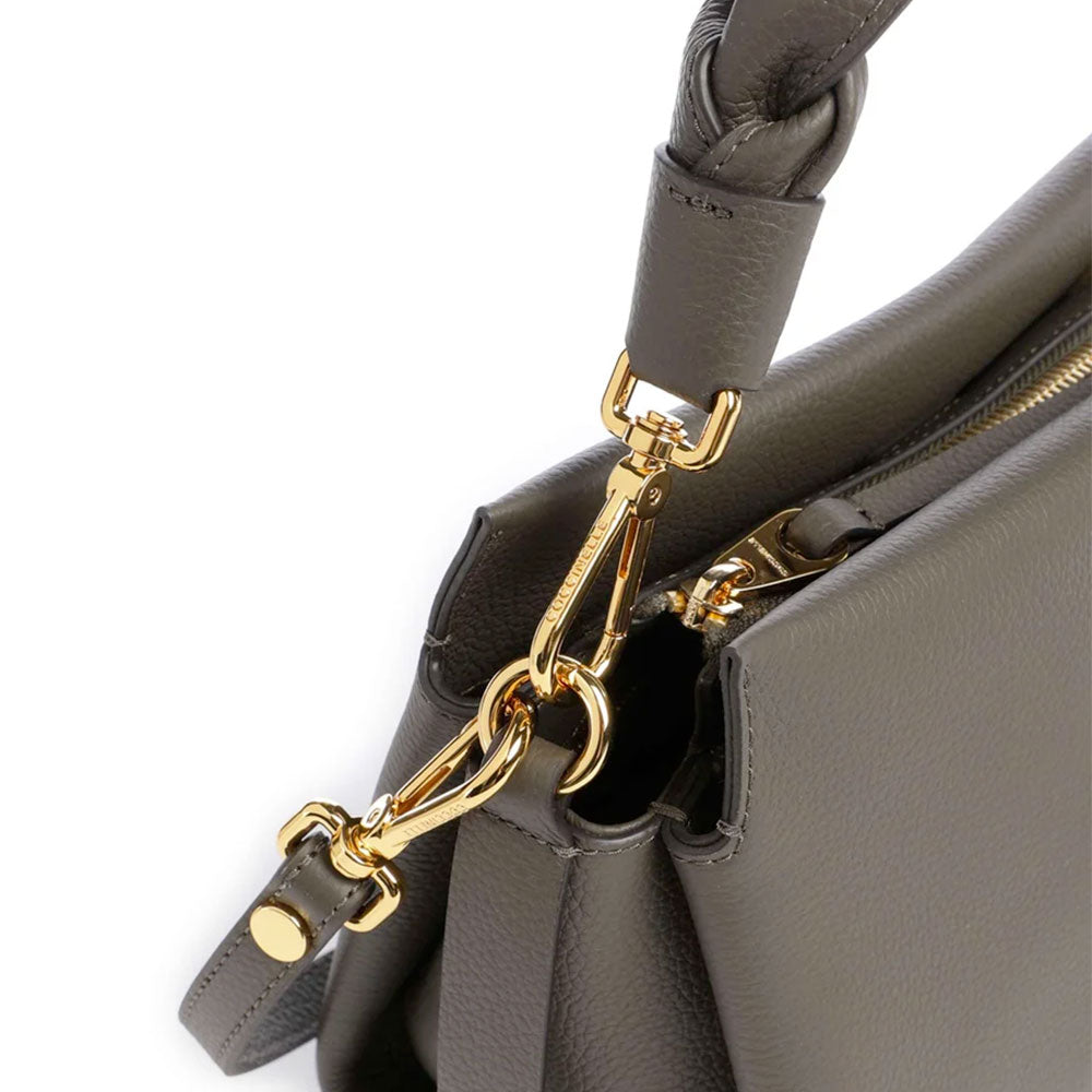 Borsa Donna a Mano COCCINELLE linea Boheme Small in Pelle Fango - Honey