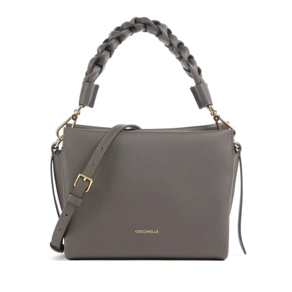 Borsa Donna a Mano COCCINELLE linea Boheme Small in Pelle Fango - Honey