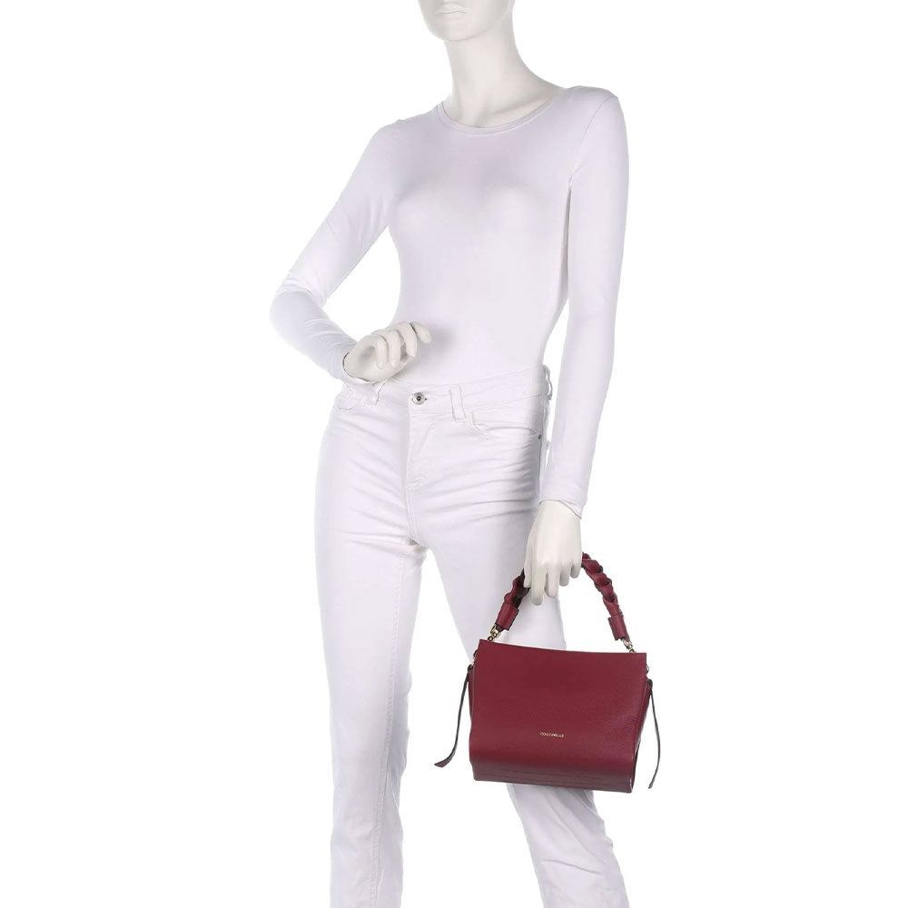 Borsa Donna a Mano COCCINELLE linea Boheme Small in Pelle Ribes - Prune