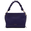 Borsa Donna a Mano COCCINELLE linea Boheme Small in Pelle Royal Blue - Fondant Brown