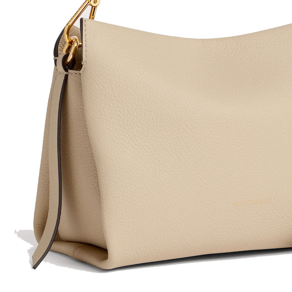 Borsa Donna a Mano COCCINELLE linea Boheme Small in Pelle Sandshell - Seagrass