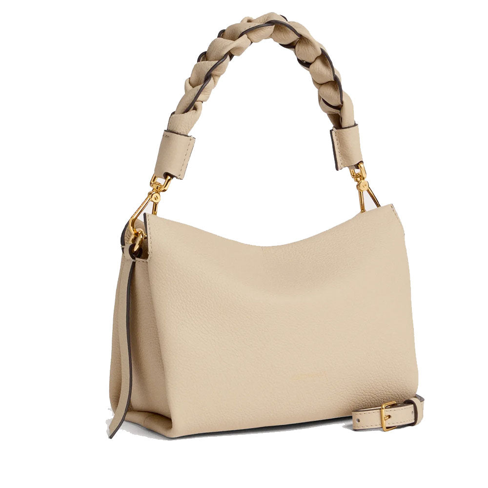 Borsa Donna a Mano COCCINELLE linea Boheme Small in Pelle Sandshell - Seagrass