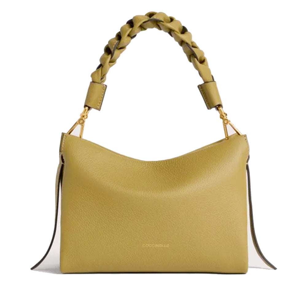 Borsa Donna a Mano COCCINELLE linea Boheme Small in Pelle Seagrass - Sandshell