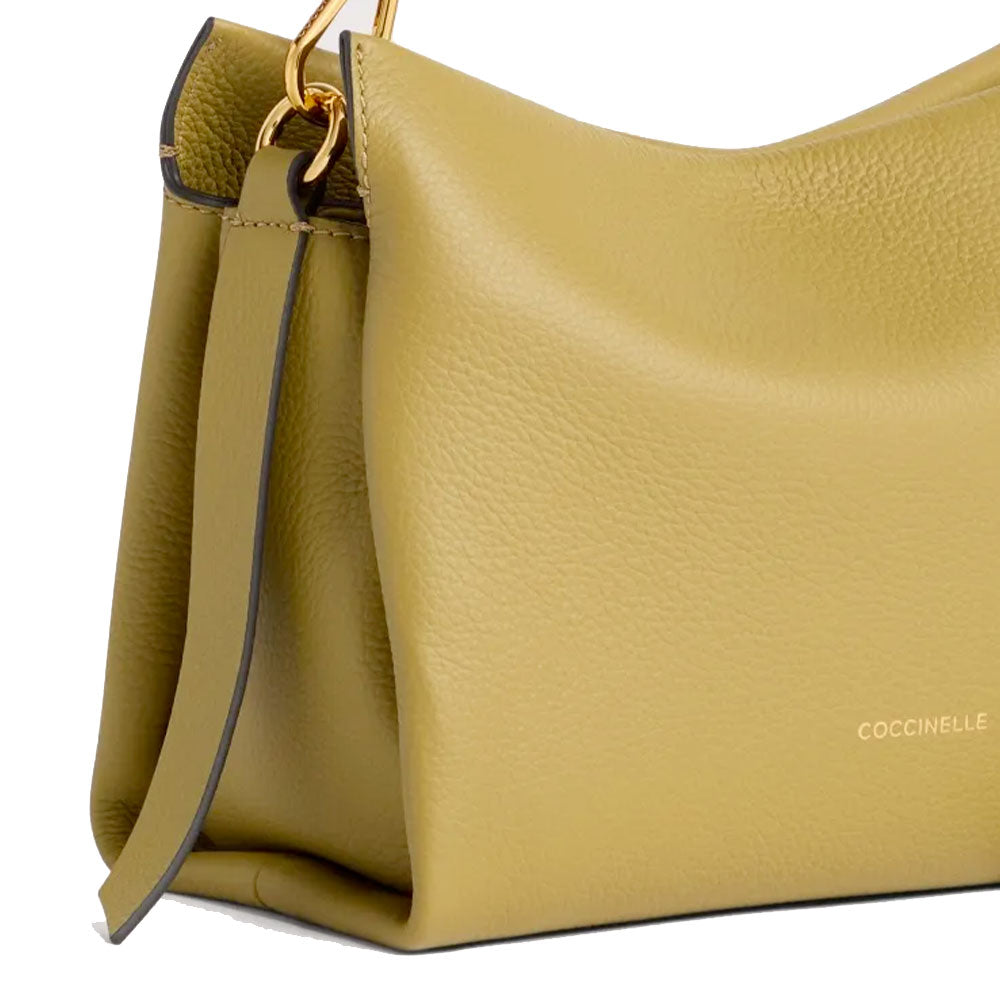 Borsa Donna a Mano COCCINELLE linea Boheme Small in Pelle Seagrass - Sandshell