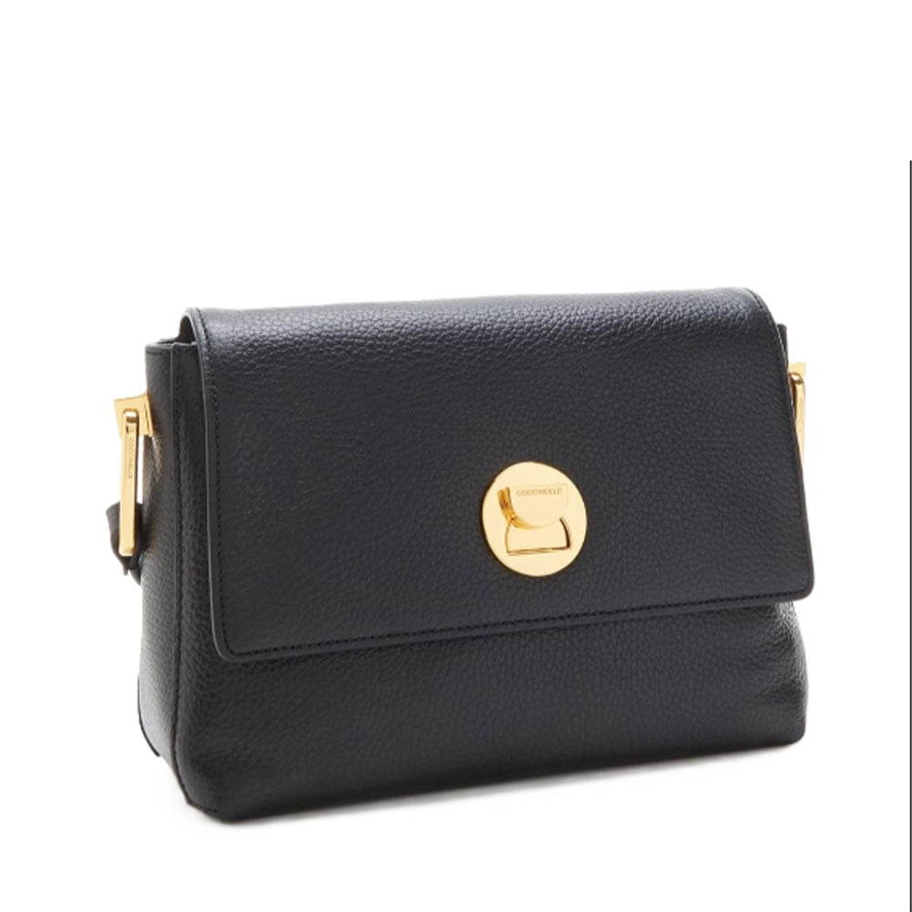 Borsa Donna a Tracolla COCCINELLE in Pelle linea Liya colore Nero - E1MD0120701