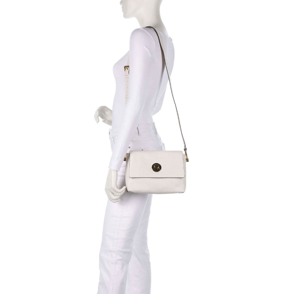 Borsa Donna a Tracolla COCCINELLE in Pelle linea Liya colore Blanco - Skin