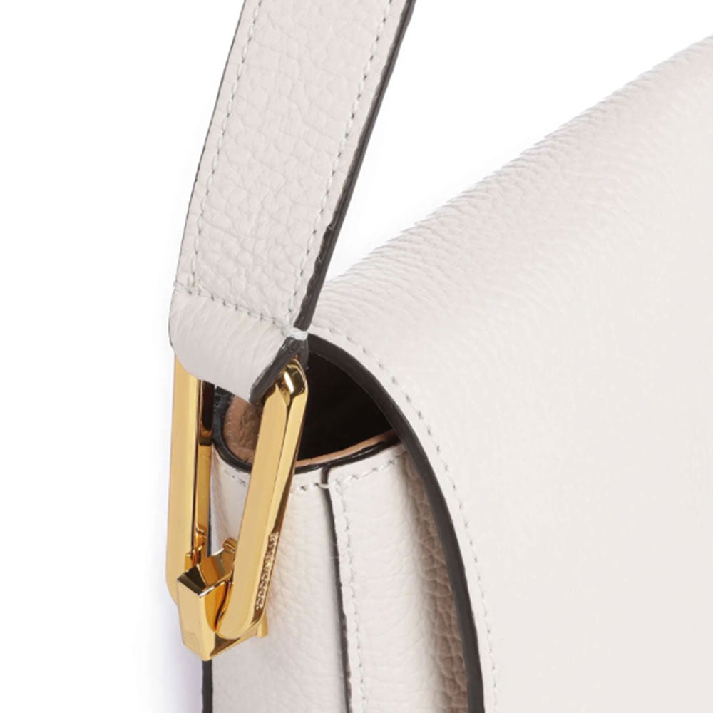 Borsa Donna a Tracolla COCCINELLE in Pelle linea Liya colore Blanco - Skin