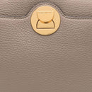 COCCINELLE Damen-Umhängetasche aus Leder der Linie Liya, Farbe Warm Taupe - Rosette