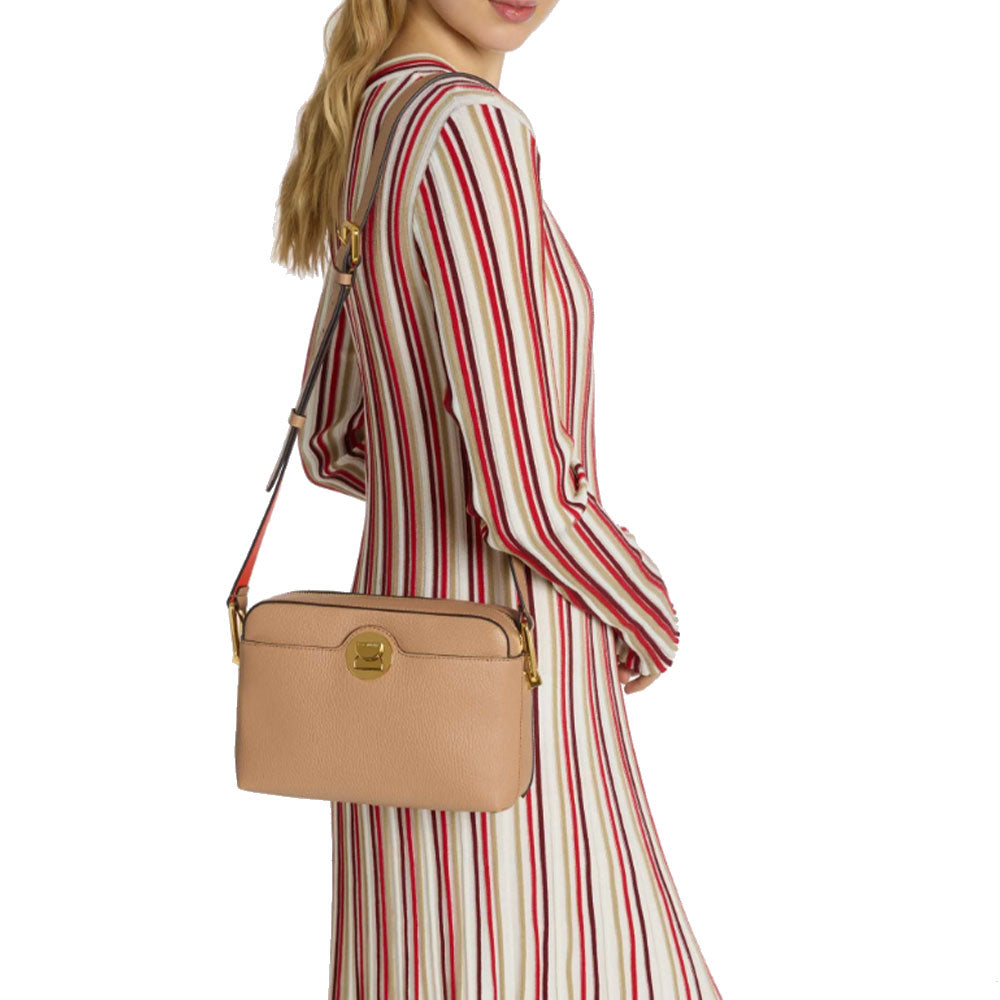 Borsa Donna a Tracolla COCCINELLE in Pelle linea Liya colore Blanco - Skin