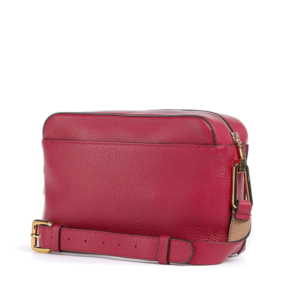 Borsa Donna a Tracolla COCCINELLE in Pelle linea Liya colore Sangria - Skin