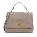 Borsa Donna a Mano COCCINELLE in Pelle linea Liya colore Warm Taupe - Rosette