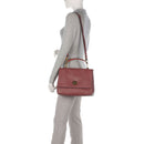 Borsa Donna a Mano COCCINELLE in Pelle linea Liya colore Brandy - Grenadine Red