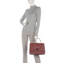 Borsa Donna a Mano COCCINELLE in Pelle linea Liya colore Brandy - Grenadine Red