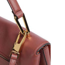 Borsa Donna a Mano COCCINELLE in Pelle linea Liya colore Brandy - Grenadine Red