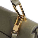 Borsa Donna a Mano COCCINELLE in Pelle linea Liya colore Laurel Green - Fondant Brown