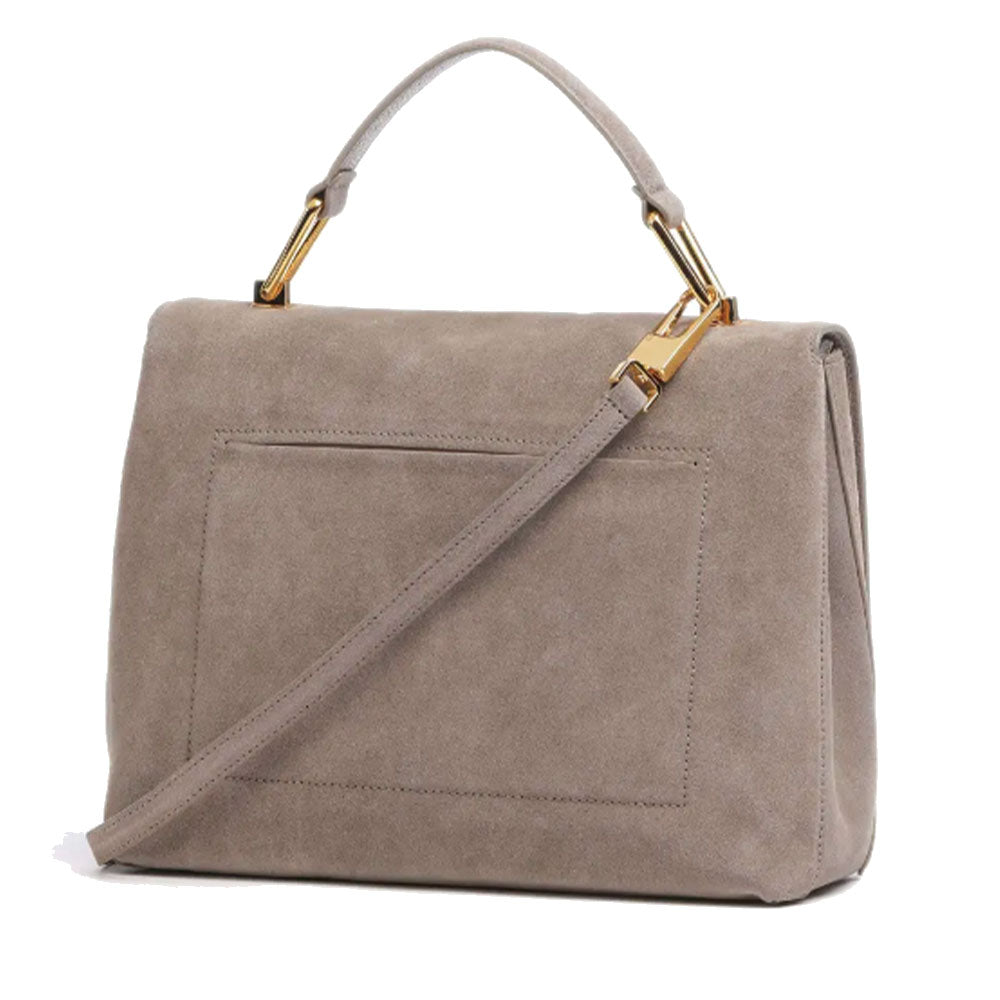 COCCINELLE Damenhandtasche aus Leder der Linie Liya, Farbe Warm Taupe - E1MD1180101