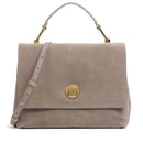 COCCINELLE Damenhandtasche aus Leder der Linie Liya, Farbe Warm Taupe - E1MD1180101