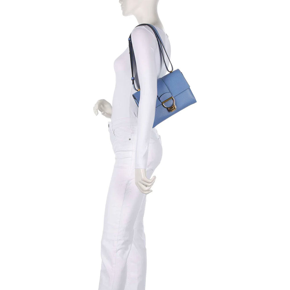 Borsa Donna a Tracolla COCCINELLE in Pelle Linea Arlettis colore Azul