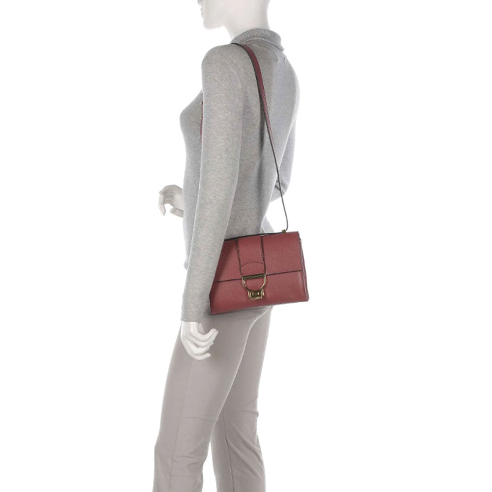Women's Leather Crossbody Bag COCCINELLE Arlettis in Brandy