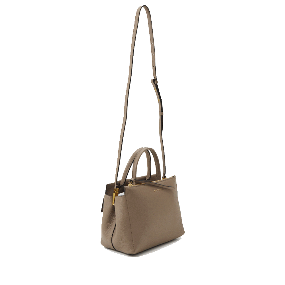 Borsa Donna a Mano COCCINELLE in Pelle linea Arlettis Colore Warm Taupe Misura Piccola
