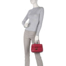 COCCINELLE Damenhandtasche aus Leder Arlettis Line Sangria Farbe Kleine Größe