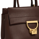 Borsa Donna a Mano COCCINELLE in Pelle linea Arlettis Colore Brunette Misura Piccola