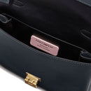 Borsa Donna a Mano con Tracolla COCCINELLE in Pelle Linea Arlettis Mini colore Midnight Blue