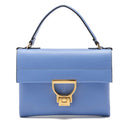 COCCINELLE Damen Handtasche mit Schultergurt aus Leder Arlettis Mini Line Farbe Azul
