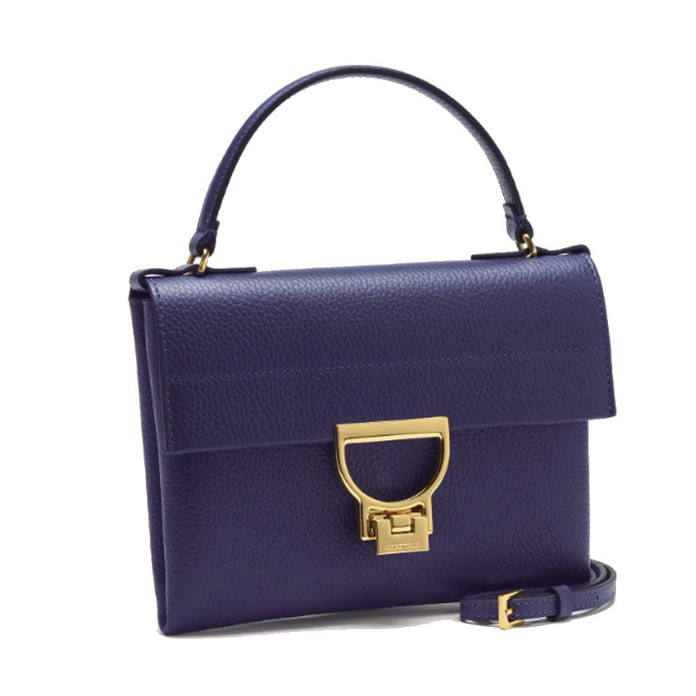 Borsa Donna a Mano con Tracolla COCCINELLE in Pelle Linea Arlettis Mini colore Royal Blue