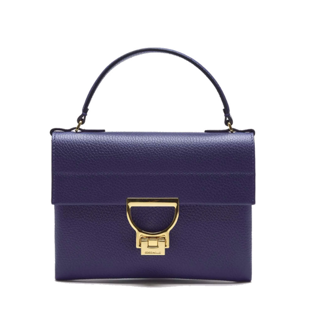 Borsa Donna a Mano con Tracolla COCCINELLE in Pelle Linea Arlettis Mini colore Royal Blue