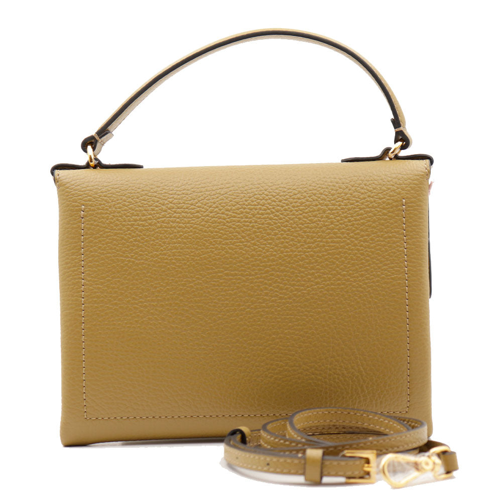 Damen-Henkeltasche mit Umhängeriemen COCCINELLE aus Leder Modell Arlettis Mini in Seagrass