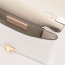 COCCINELLE Damen Handtasche mit Schultergurt aus Leder Arlettis Mini Line in Weiß