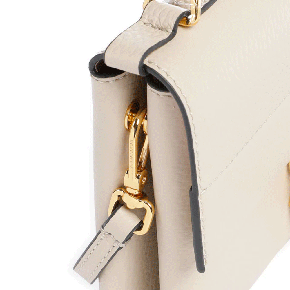 Damen-Henkeltasche mit Umhängeriemen COCCINELLE Modell Arlettis Mini aus Leder in Sandshell