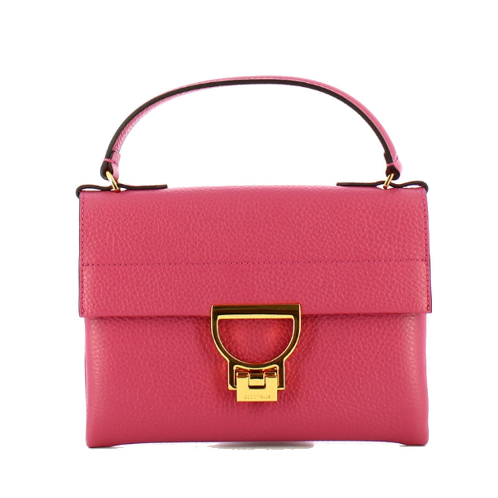 Borsa Donna a Mano con Tracolla COCCINELLE in Pelle Linea Arlettis Mini colore Rosewood