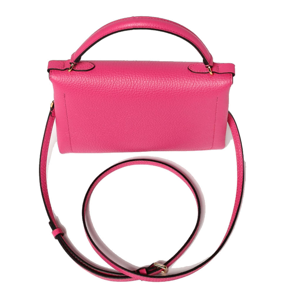 COCCINELLE Damenhandtasche mit Schultergurt aus Leder Arlettis Mini Line New Fuchsia Color
