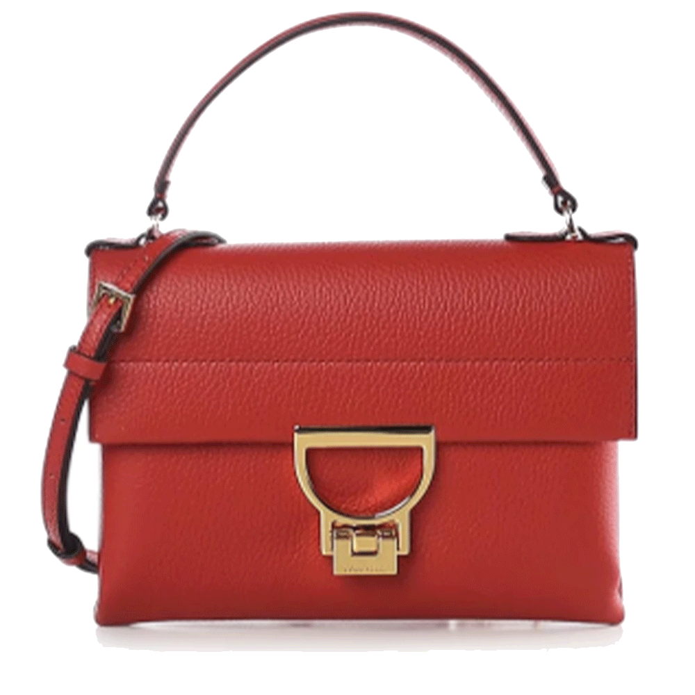Borsa Donna a Mano con Tracolla COCCINELLE in Pelle Linea Arlettis Mini colore Scarlet