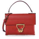 Damen-Henkeltasche mit Umhängeriemen COCCINELLE Modell Arlettis Mini aus Leder in Scarlet