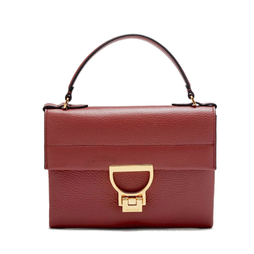 Borsa Donna a Mano con Tracolla COCCINELLE in Pelle Linea Arlettis Mini colore Brandy