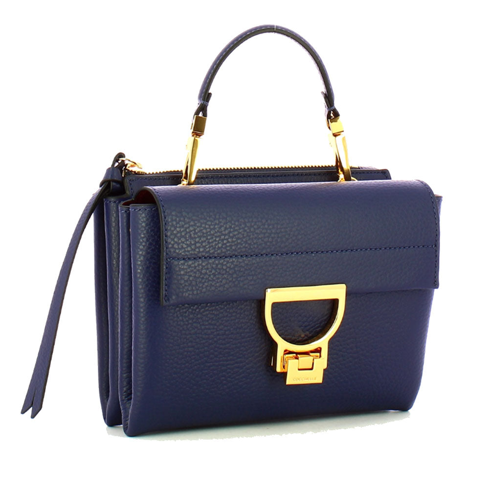 Borsa Donna a Mano con Tracolla COCCINELLE Linea Arlettis in Pelle colore Royal Blue