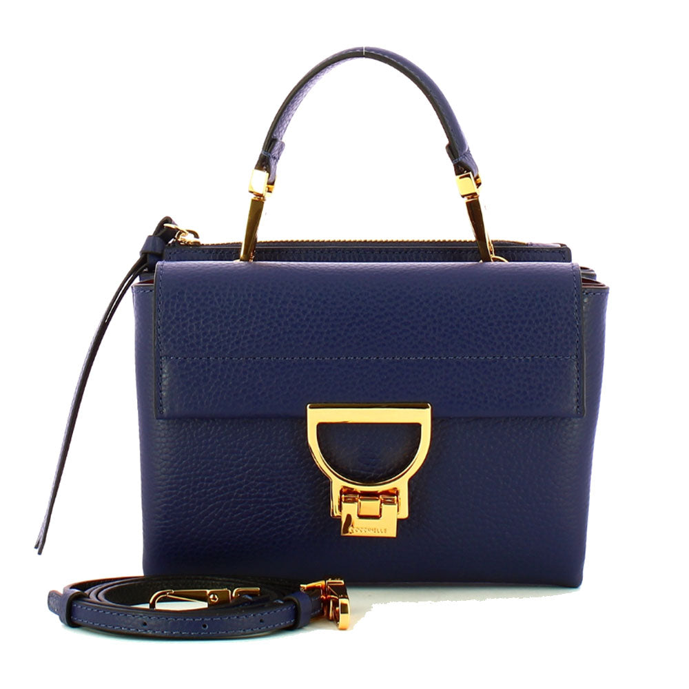 COCCINELLE Arlettis Damen Handtasche mit Schultergurt aus königsblauem Leder