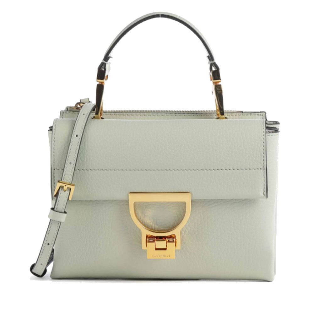 Borsa Donna a Mano con Tracolla COCCINELLE in Pelle Linea Arlettis colore Celadon Green