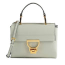 COCCINELLE Damenhandtasche mit Schultergurt aus Leder Arlettis Line Celadon Green Color
