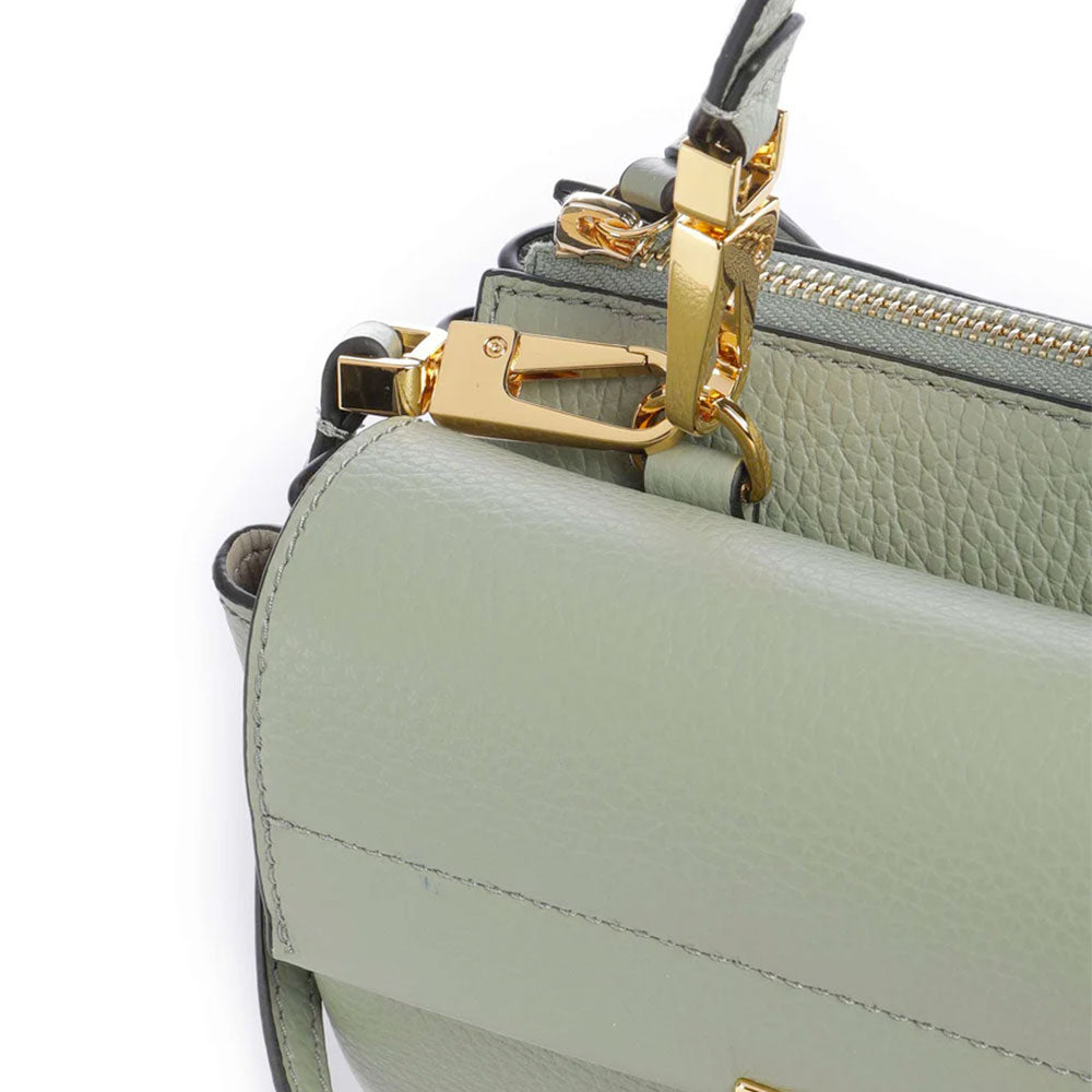 Borsa Donna a Mano con Tracolla COCCINELLE Linea Arlettis in Pelle colore Greenery