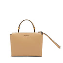 COCCINELLE Damenhandtasche mit Schultergurt aus Leder der Linie Arlettis, Farbe Fresh Beige