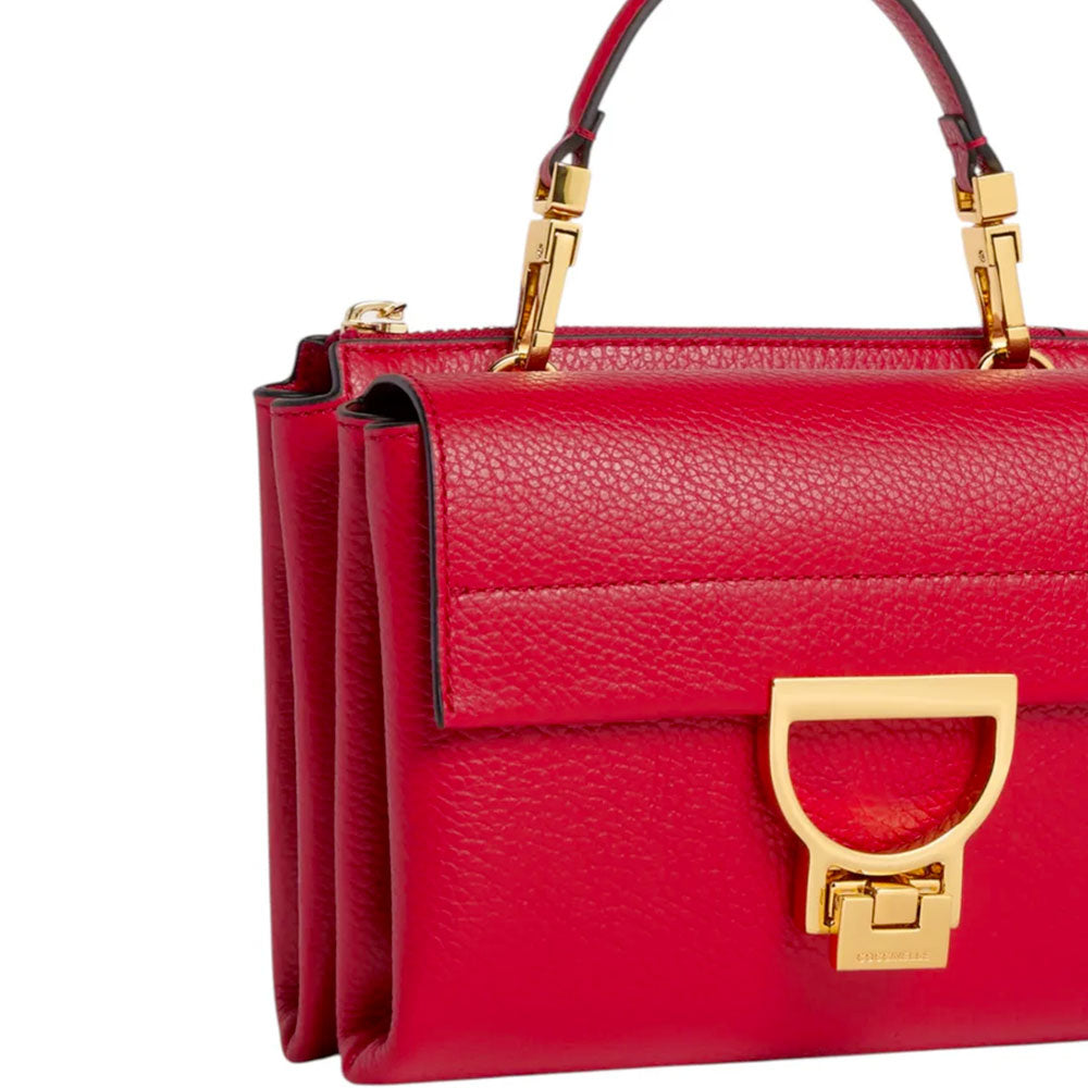 Borsa Donna a Mano con Tracolla COCCINELLE Linea Arlettis in Pelle colore Scarlet