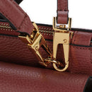 Borsa Donna a Mano con Tracolla COCCINELLE Linea Arlettis in Pelle colore Brandy