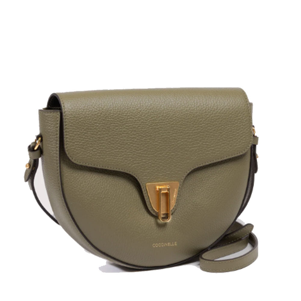 Borsa Donna a Tracolla COCCINELLE in Pelle linea Beat Soft Medium colore Laurel Green