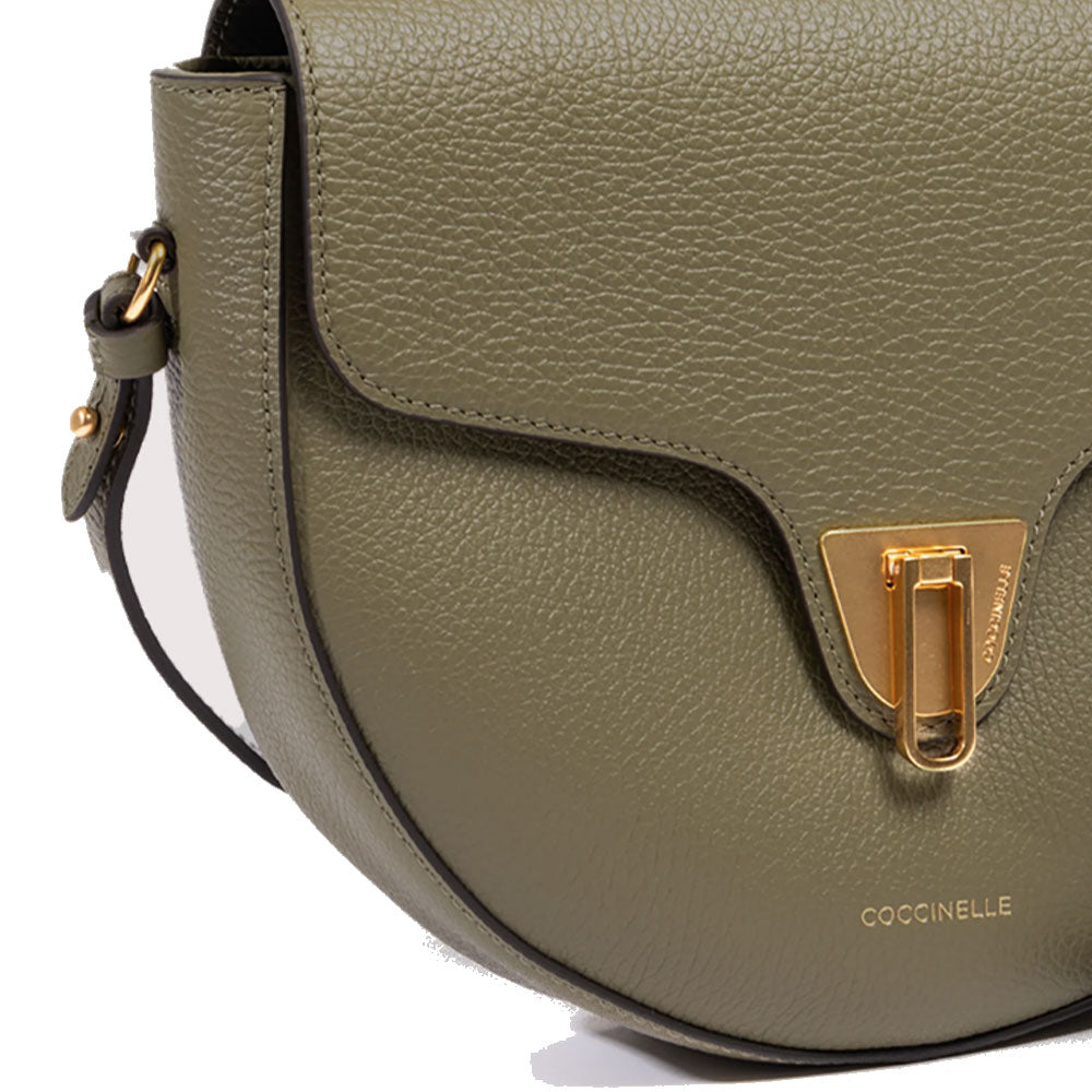 COCCINELLE Damen-Umhängetasche aus Leder Beat Soft Medium Linie Farbe Laurel Green