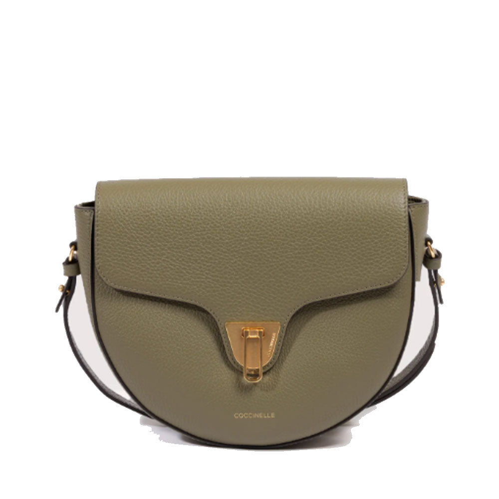 Borsa Donna a Tracolla COCCINELLE in Pelle linea Beat Soft Medium colore Laurel Green